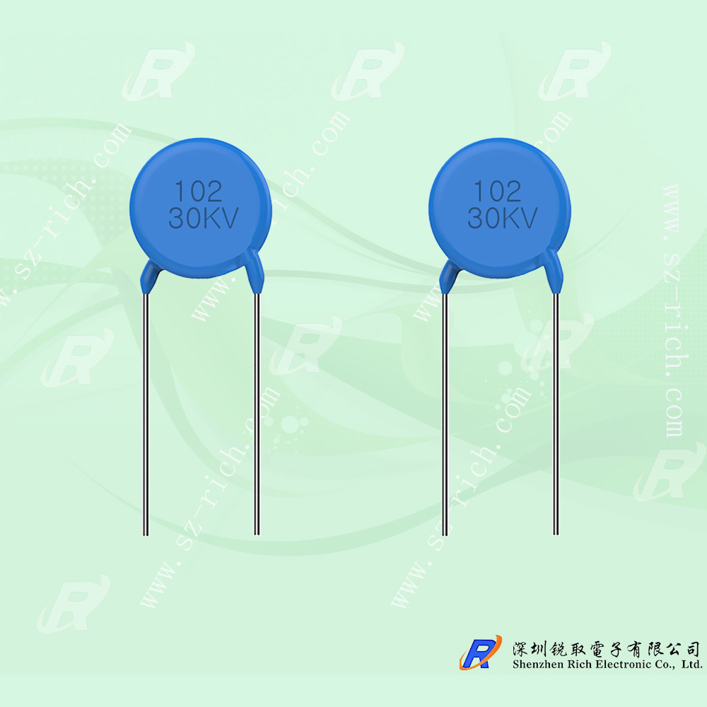 Ultra high voltage porcelain chip capacitor